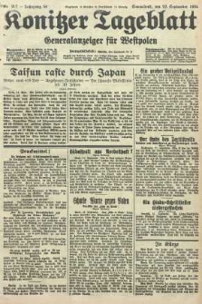 Konitzer Tageblatt.Amtliches Publikations=Organ, nr217