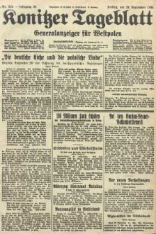 Konitzer Tageblatt.Amtliches Publikations=Organ, nr222