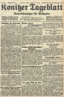 Konitzer Tageblatt.Amtliches Publikations=Organ, nr223
