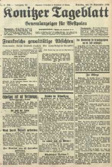 Konitzer Tageblatt.Amtliches Publikations=Organ, nr224