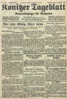 Konitzer Tageblatt.Amtliches Publikations=Organ, nr234