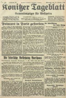 Konitzer Tageblatt.Amtliches Publikations=Organ, nr238