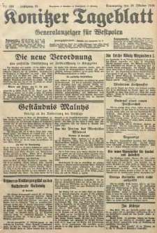 Konitzer Tageblatt.Amtliches Publikations=Organ, nr239