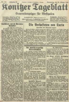 Konitzer Tageblatt.Amtliches Publikations=Organ, nr245