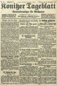Konitzer Tageblatt.Amtliches Publikations=Organ, nr271