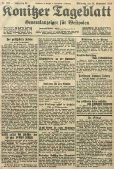 Konitzer Tageblatt.Amtliches Publikations=Organ, nr273