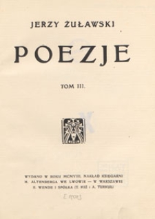 Poezje. T. 3