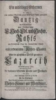 Kantate welche bey dem feyerlichen ersten Gebrauch der neuen grossen Orgel in der Oberpfarrkirchen zu St. Marien [...] aufgeführet worden Anno 1760