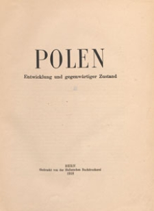 Polen : Entwicklung und gegenw&auml;rtiger Zustand