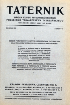Taternik, 1935/36, nr 5