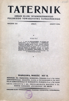 Taternik, 1936/37, nr 3