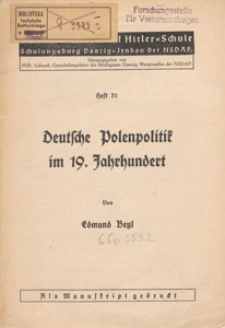 Deutsche Polenpolitik im 19. Jahrhundert