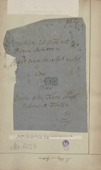 Wachet denn ihr wisset nicht