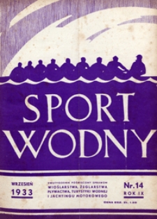 Sport Wodny, 1933, nr 14