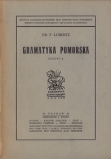 Gramatyka Pomorska, z. 8