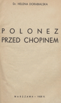Polonez przed Chopinem