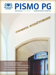 Pismo PG : Forum Społeczności Akademickiej, 2015, R. 22, Nr 4 (Kwiecień)