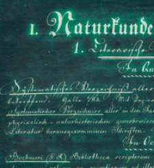 Bücher-Sammlung der Naturforschenden Gesellschaft zu Danzig : wissenschaftlich geordnet im Jahre 1830 : und mit einem vierfachen Register versehen