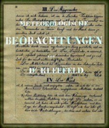Meteorologische Beobachtungen 1807-1811