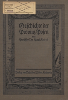 Geschichte der Provinz Posen