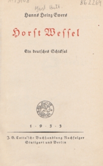 Horst Wessel : ein deutsches Schicksal