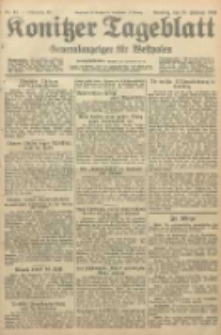 Konitzer Tageblatt.Amtliches Publikations=Organ, nr34