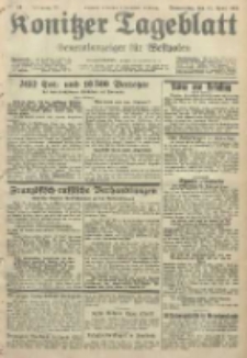 Konitzer Tageblatt.Amtliches Publikations=Organ, nr96