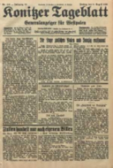Konitzer Tageblatt.Amtliches Publikations=Organ, nr182