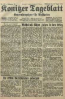 Konitzer Tageblatt.Amtliches Publikations=Organ, nr197