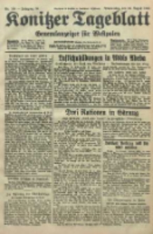 Konitzer Tageblatt.Amtliches Publikations=Organ, nr198