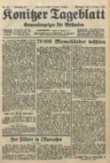 Konitzer Tageblatt.Amtliches Publikations=Organ, nr227