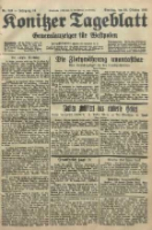 Konitzer Tageblatt.Amtliches Publikations=Organ, nr243