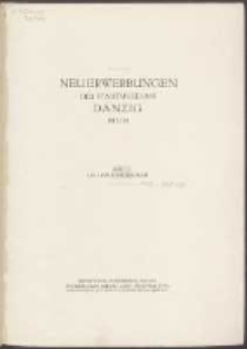 Neuerwerbungen des Stadtmuseums Danzig 1913/14