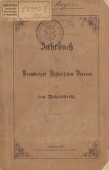 Jahrbuch des Bromberger Historischen Vereins für den Netzedistrikt, 1888
