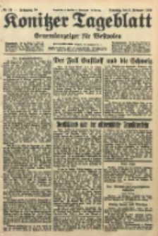 Konitzer Tageblatt.Amtliches Publikations=Organ, nr33