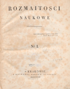 Rozmaitości Naukowe, 1828