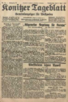 Konitzer Tageblatt.Amtliches Publikations=Organ, nr84