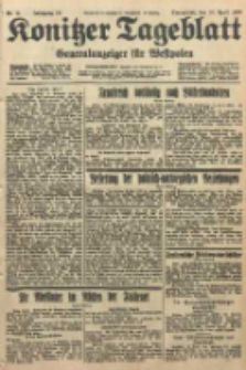 Konitzer Tageblatt.Amtliches Publikations=Organ, nr91