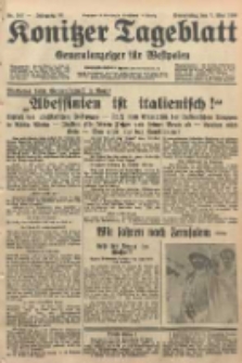 Konitzer Tageblatt.Amtliches Publikations=Organ, nr107