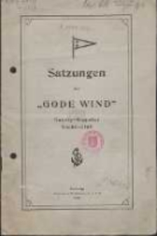 Satzungen des "Gode Wind" Danzig-Zoppoter Yacht-Club