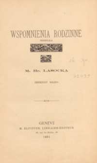 Wspomnienia rodzinne