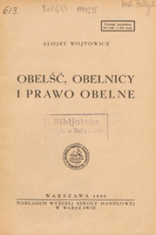 Obelść, obelnicy i prawo obelne