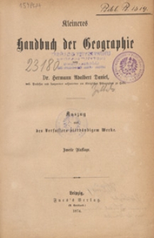 Kleineres handbuch der Geographie : Auszug aus des Verfassers vierbändigem Werke