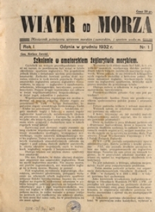 Wiatr od Morza, nr.3, 1933