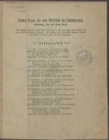 Lieder-Texte für das Volksfest im Jäschkenthal : Sonntag, den 23. Juni 1872