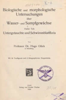 Untergetauchte und Schwimmblattflora