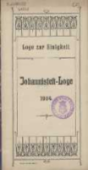Loge zur Einigkeit : Johannisfest-Loge 1904