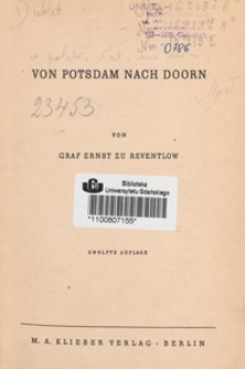 Von Potsdam nach Doorn