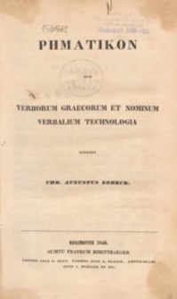 Phmatikon sive verborum graecorum et nominum verbalium technologia