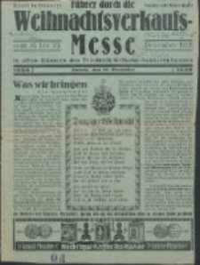 Führer durch die Weihnachtsverkaufs-Messe vom 16. bis 23. Dezember1928 : in allen Räumen des Friedrich-Wilhelm-Schützenhauses